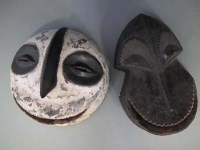 Lot 1 - Hemba monkey mask and one other mask, the monkey