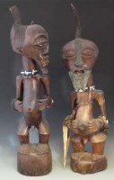 Lot 8 - Two large Songye Nkisi or power figures, the
