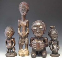 Lot 45 - Four Luba / Hemba figures, the tallest measures