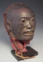 Lot 46 - Makonde Lipico face mask, 18cm high     All lots