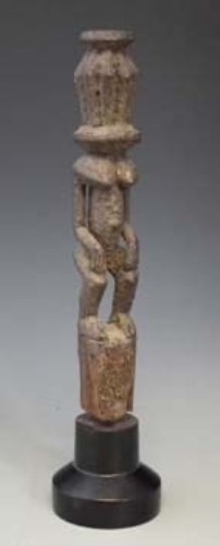 Lot 50 - Dogon standing figure with abstract mask head