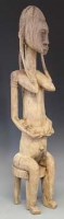 Lot 64 - Bamana Jo mother and child group, 63cm high
