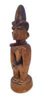 Lot 47 - Yoruba Ibeji female figure, 31.5cm high