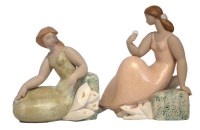 Lot 144 - Two Lladro Ladies with Lilies, model numbers