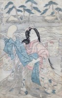 Lot 155 - Three Japanese woodblock prints (3)..