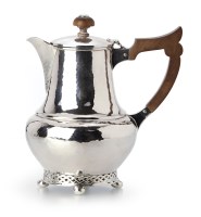 Lot 169 - A. Edward Jones Arts & Crafts small silver coffee pot