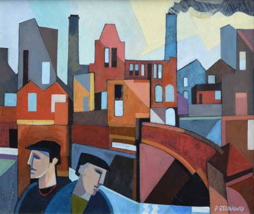 Lot 257 - Peter Stanaway, Rochdale Canal, acrylic.