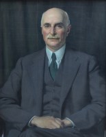 Lot 298 - Sir Herbert James Gunn, Portrait of a gentleman, oil on canvas.