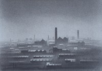 Lot 375 - Trevor Grimshaw, Northern Landscape, graphite.