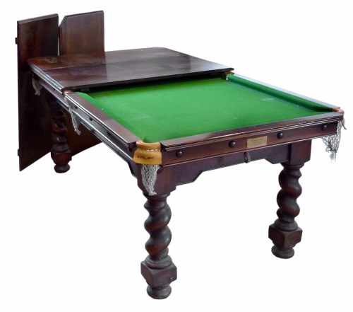Lot 574 - Dining / snooker table by W. Jelks & Sons