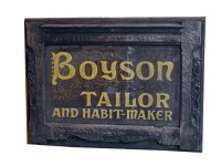 Lot 2 - Boyson Tailor and Habit-Maker sign.