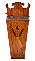 Lot 22 - 19th century mahogany wall candle holder
