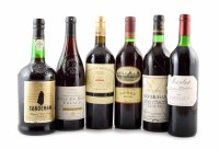 Lot 59 - A selection of red wines and port