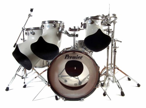 75 - Premier and Staccato 'Simple Minds' drum kit.