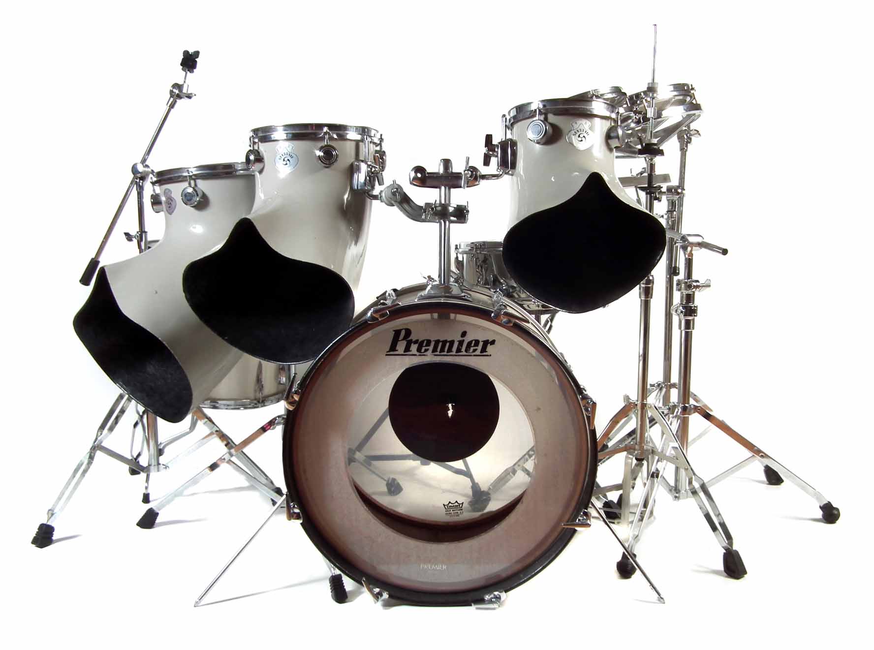 Lot 75 Premier and Staccato 'Simple Minds' drum kit.