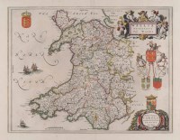 Lot 89 - Map of Wales by Blaeu.
