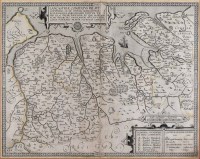 Lot 94 - Map of Lancastriae by Peter Stent.