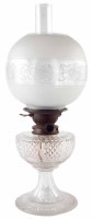 Lot 101 - 19th century cut glass lamp