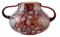 Lot 105 - Fritz Heckert glass vase circa 1900