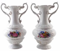 Lot 149 - Pair of Meissen vases