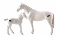 Lot 218 - Beswick Opaque horse and foal