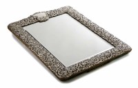 Lot 248 - Silver framed mirror