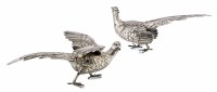 Lot 259 - A pair of silver pheasants