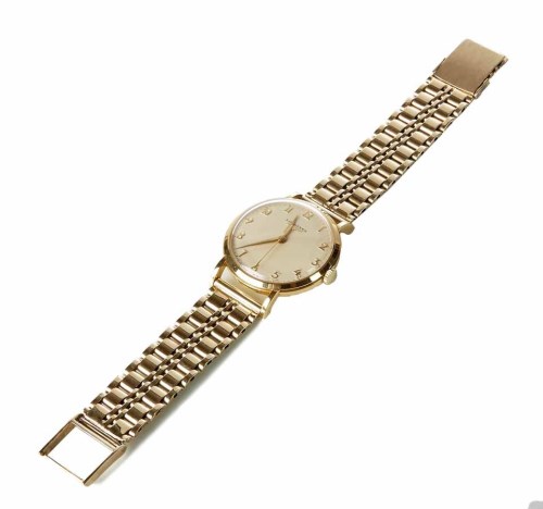 Lot 343 - Longines gent's vintage 18ct gold watch