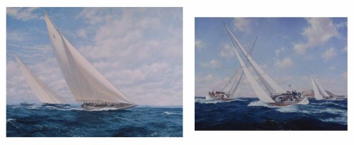 Lot 501 - After Steven Dews, Yachting scenes, signed prints (2).