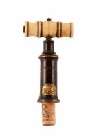 Lot 1 - Dowler patent corkscrew with bone handle