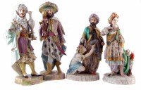 Lot 102 - Two pairs of Paris figures