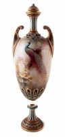 Lot 114 - Hadleys Worcester vase.