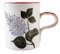Lot 133 - A large Wemyss mug painted with lilac design