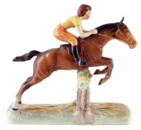 Lot 141 - Beswick Girl on Jumping Horse, model number 939