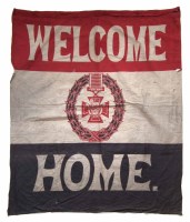 Lot 1 - Welcome Home silk British WW1 flag.