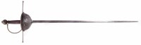Lot 19 - Cup hilted rapier, with twisted spiral fluted