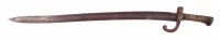 Lot 41 - Unidentified 19th century sword bayonet, possible