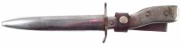 Lot 49 - German Demag Trench knife / bayonet, scabbard