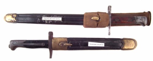 Lot 55 - Italian 1876 / 1916 bayonet with leather and