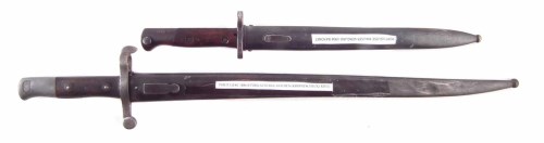Lot 61 - Portuguese Model 1886 bayonet and one other.