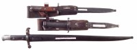Lot 67 - Three bayonets, to include a Swedish 1896 bayonet