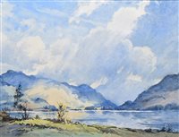 Lot 288 - Robert Leslie Howey, A view in the Lake District, watercolour.