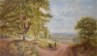 Lot 319 - Bonomi Edward Warren, "Box Hill, Surrey", watercolour.