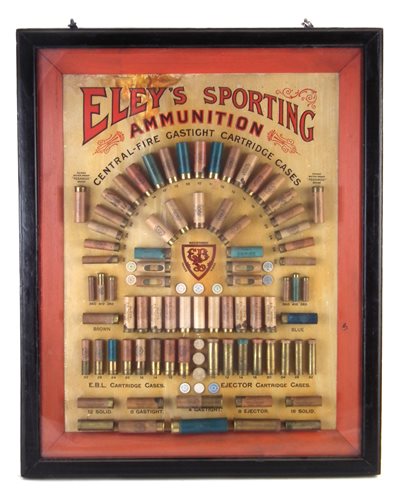Lot 118 - Eley's sporting ammunition display.