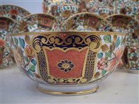 Lot 152 - Spode part imari pattern 1220 service 8 teacups and saucers, slop bowl and pair of saucer dishes c. 1820.