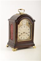 Lot 334 - A late 19th century mahogany bracket clock by Kenneth Maclenan, London