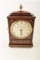 Lot 350 - A Regency period mahogany mantel clock by Thomas Richards of London