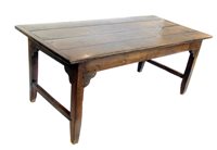 Lot 401 - Late 18th century oak farmhouse table.