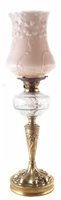 Lot 103 - Victorian oil lamp.