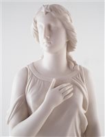 Lot 153 - Parian figure of Beatrice by Copeland.